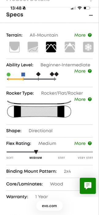 Snowboard Ride Manic 158cm