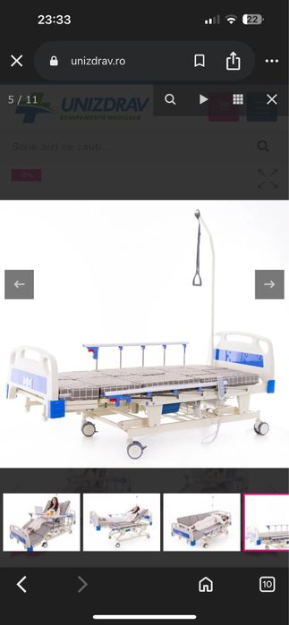 Vand  Pat electric rabatabil cu saltea Multibed