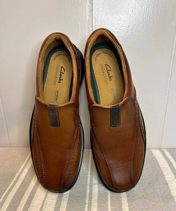 Кожанная мужская обувь от Британского бренда Clarks 9W (43р)