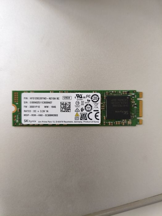 SSD M.2 128 ГБ неисправный