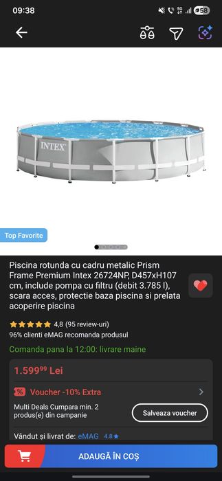 Piscina supraterana noua