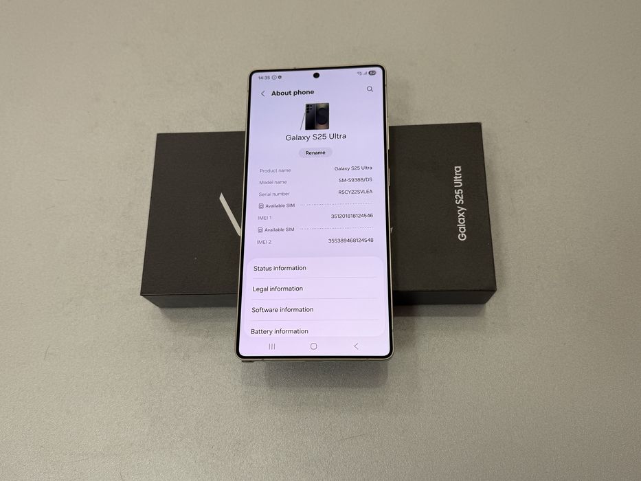 Samsung Galaxy S25 Ultra, 512 gb, 12 gb ram, Titanium Black
