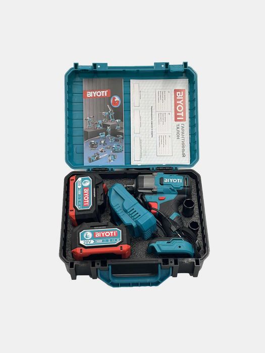 Аккумуляторный гайковерт Biyoti BYT-CEW08,  350 Нм,  2400 об/мин