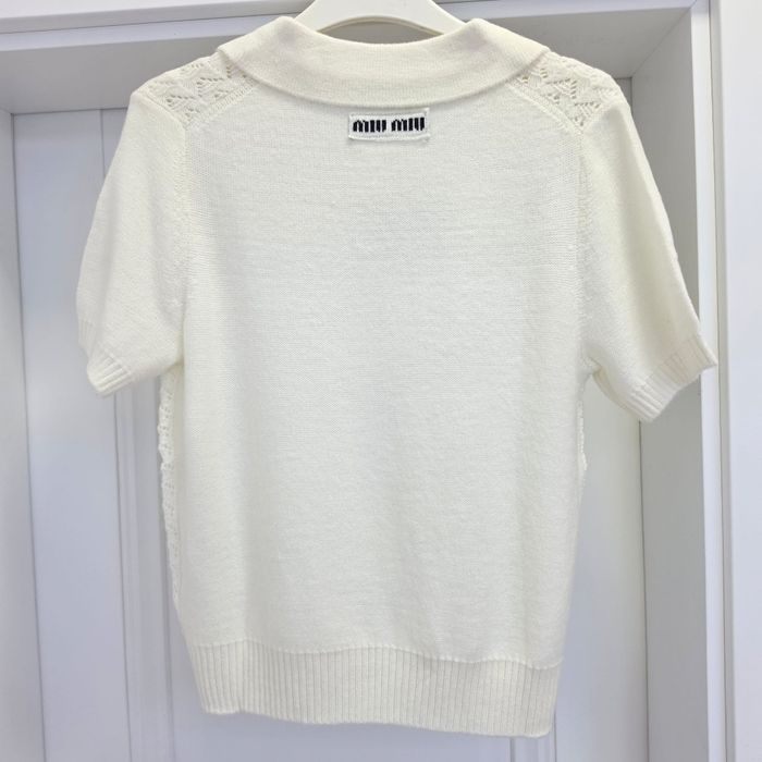 Puiover Miu Miu cu guler polo ,S,  Superb