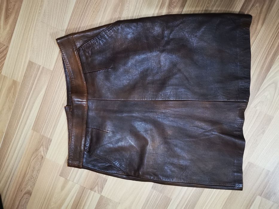 Fuste mini din piele fina