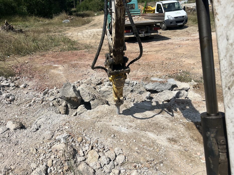 Услуги с мини багер 3т с чук, кофи 23,30,60,100мм, самосвал