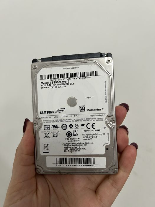 Продам жесткий диск hdd 500 gb