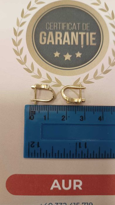 (Ag24) Cercei aur 14K 2.41gr B44597.1- Garantie 2 ani!