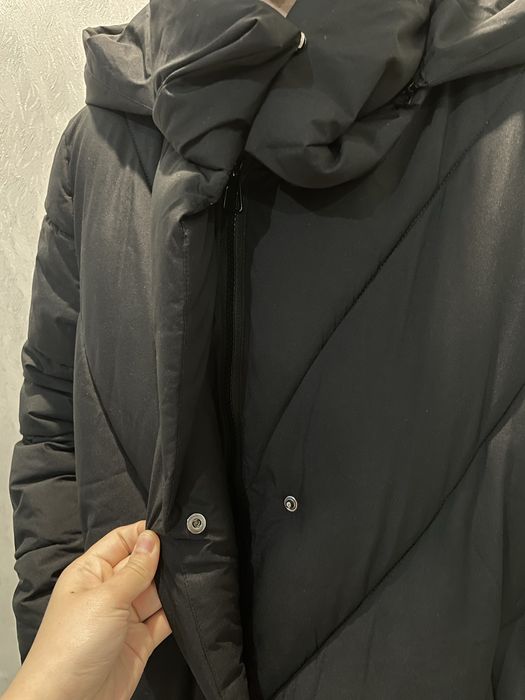 Длинный зимний пуховик