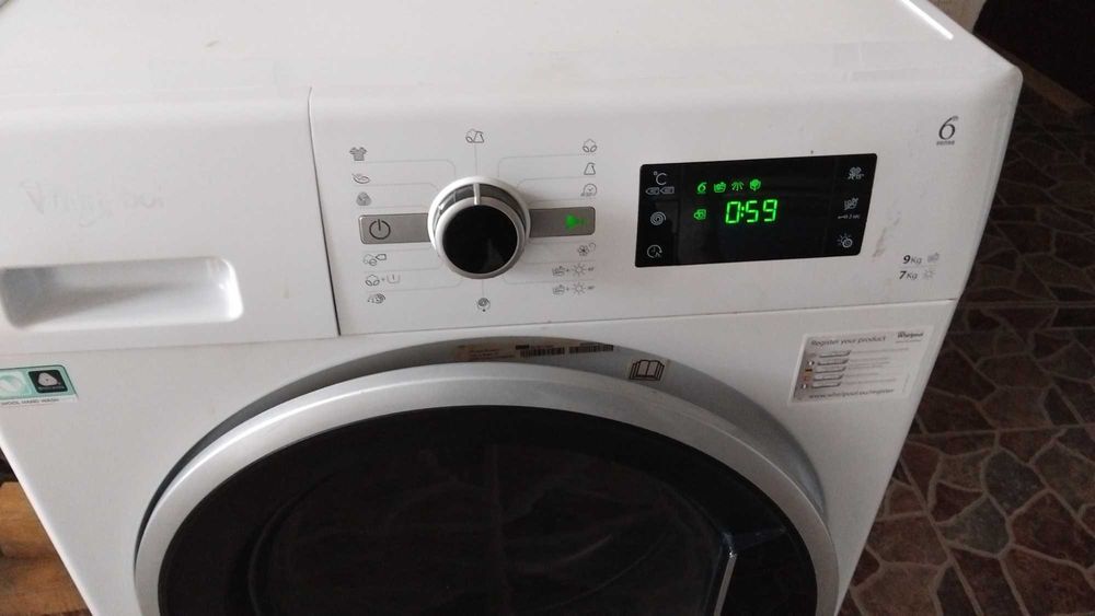 Пералня със сушилня Whirlpool 9+7kg