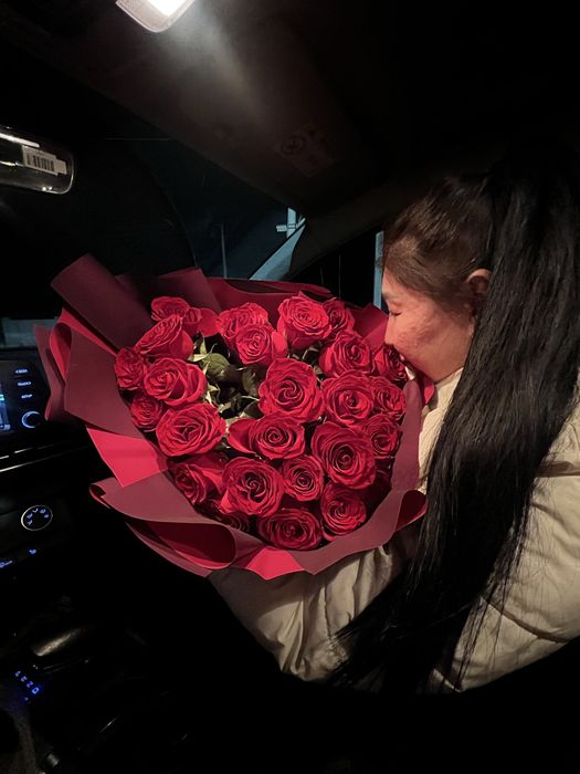 Букет красных роз