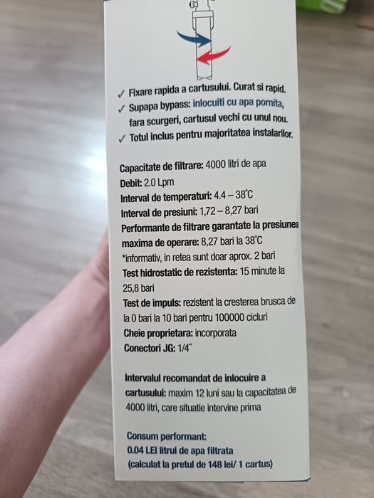 Sistem Filtru de apa Aqua Pure Complete, Nou - Nefolosit