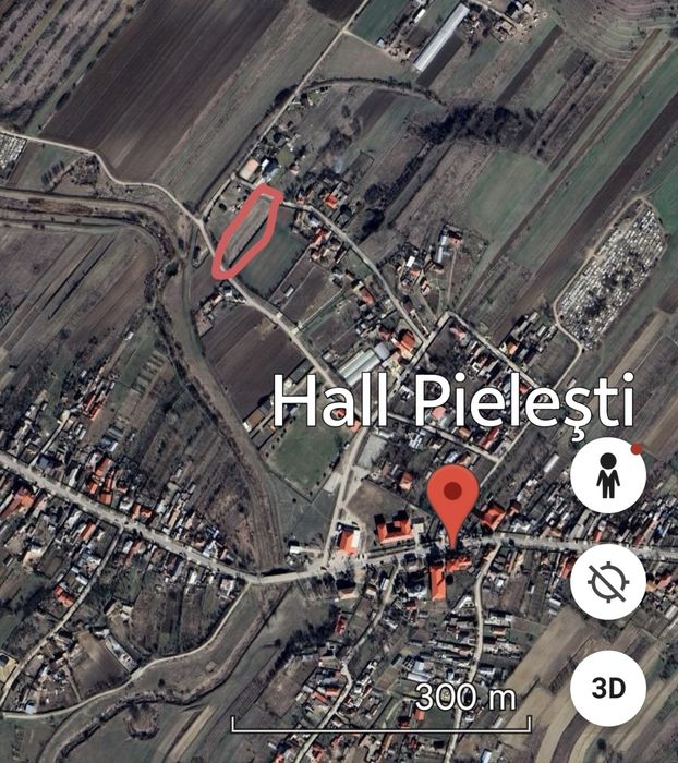 Teren intravilan Pielesti 2100 mp,central