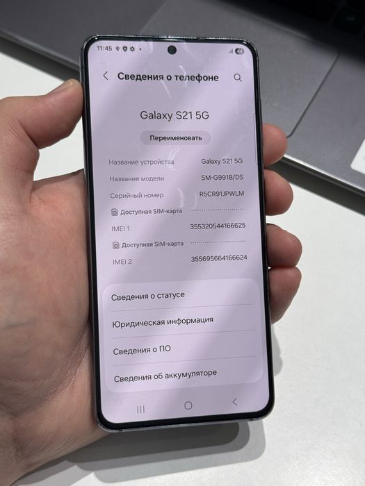 Samsung S21 128gb ozu 8