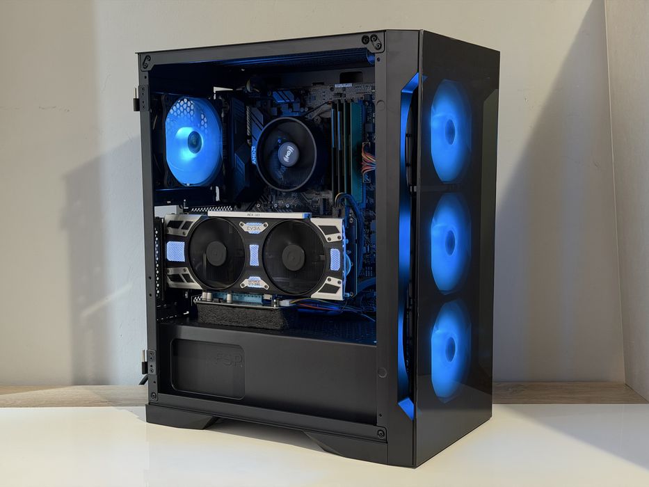 Геймърски компютър Ryzen 5 3600, GTX 1080, 32GB