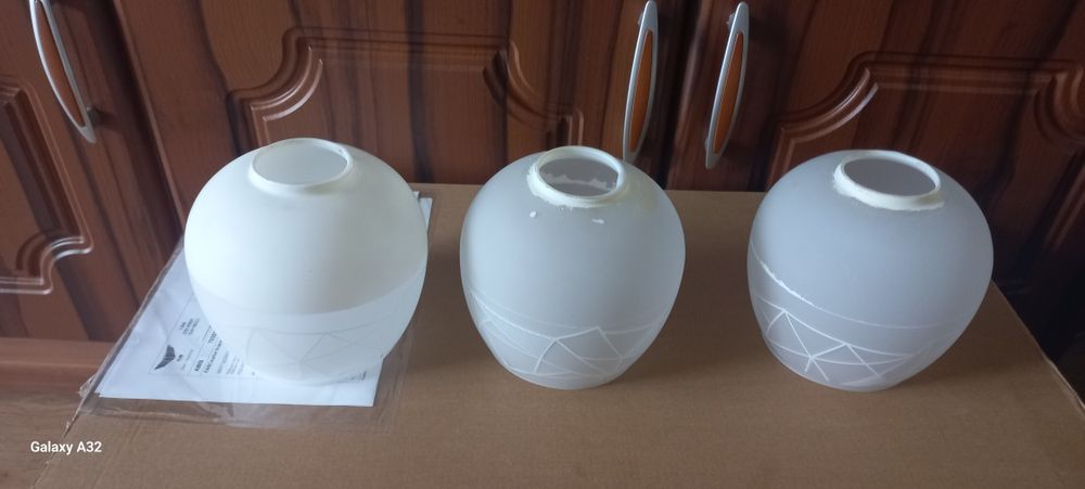 Abujur alb mat pentru lustră