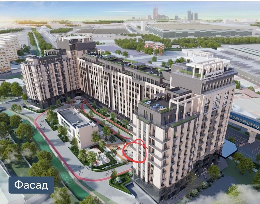ЖК "Triumph Residence "  59 м2
