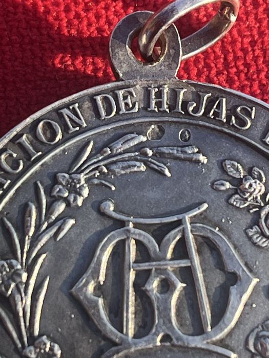 Medalion religios din argint