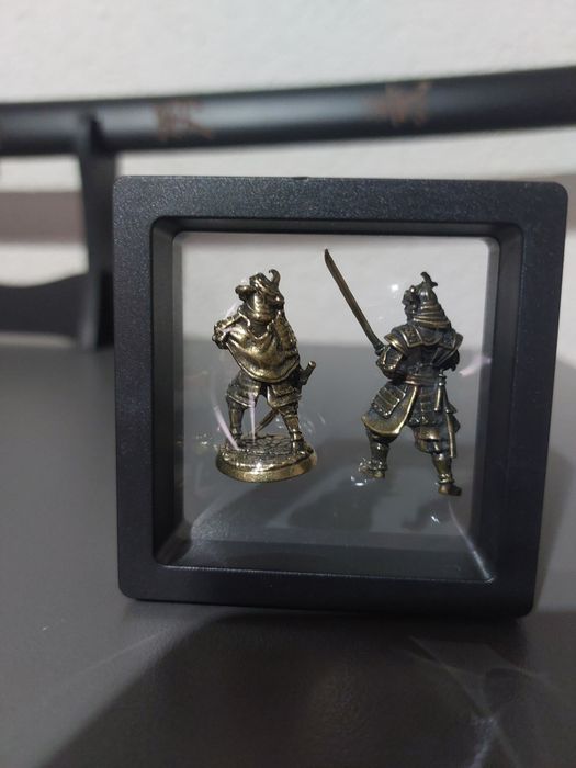 Statuete mici din metal Samurai