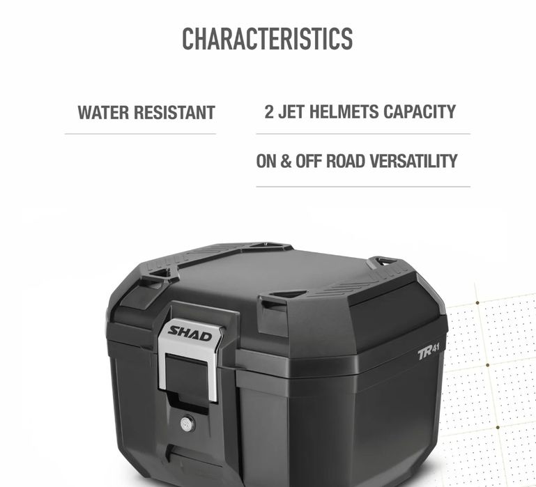 Top case Shad Terra TR41 aluminiu moto cutie