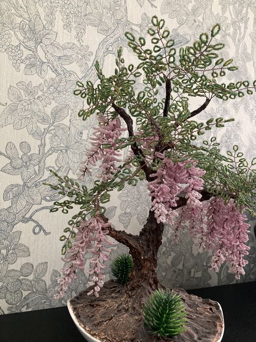 Глициния из бисера