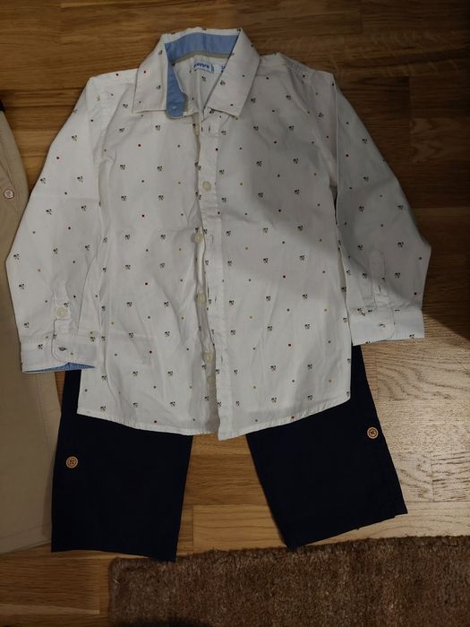 De vânzare lot 2 perechi pantaloni și 2 cămăși, mărimea 92 cm