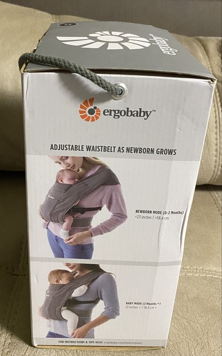 Ергономично кенгуру Ergobaby Embrace – като ново / новородено+