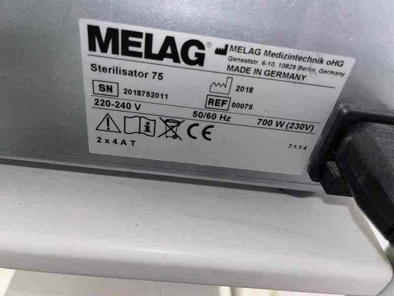 Sterilizator inox  cu aer cald 4.3 L - MELAG 75