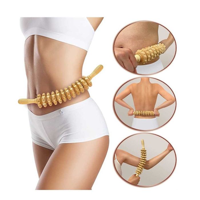 Set 2 Rollere masaj Drept/Curbat 58/43 cm spate maini picioare umeri