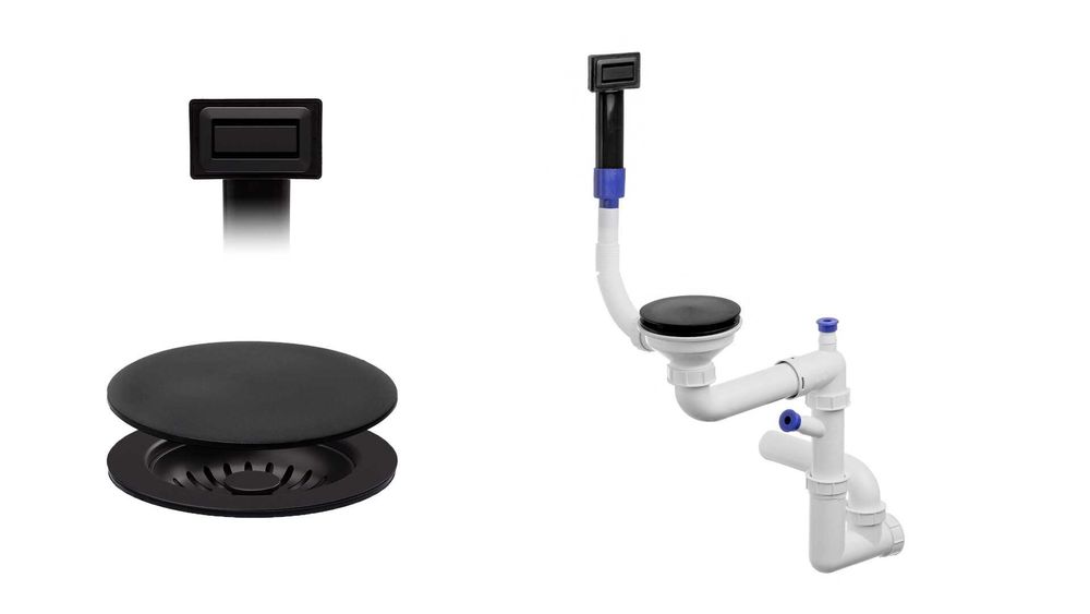 Chiuvetă de bucătărie granit sub blat- Primagran XXL London 40 + Sifon