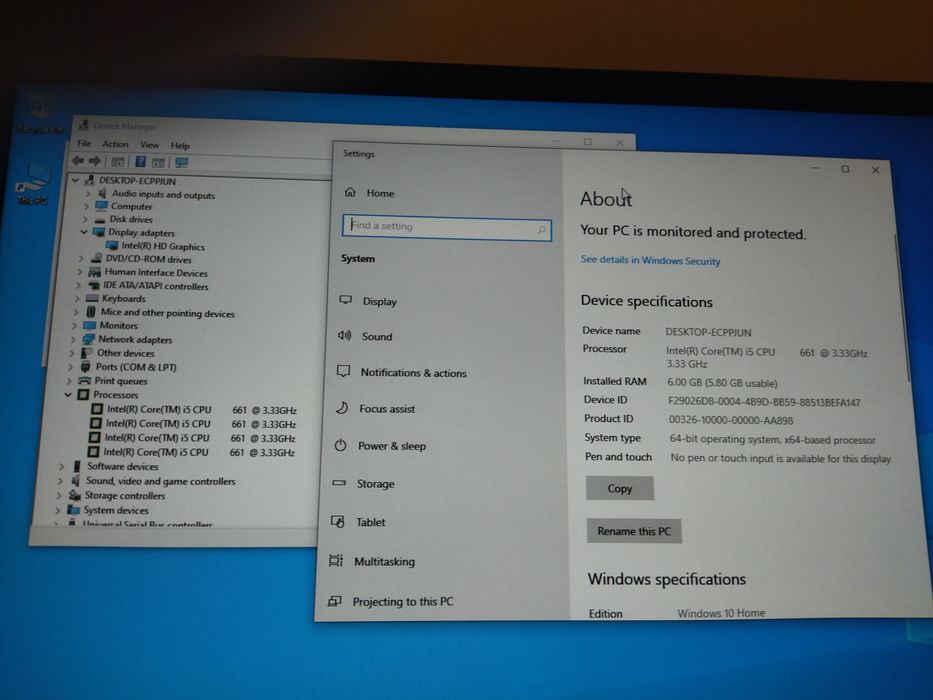 Kit Intel i5 661+ 6 GB+ placa de baza Intel