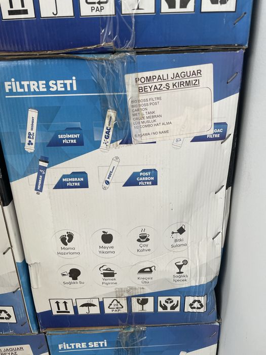 Водяной фильтр с помпой Jaguar Pompalı (бело-красный)