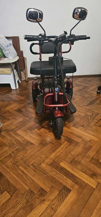 Trotty Scuter electric, model it-e3, motor 350w, baterie 12ah - rosu