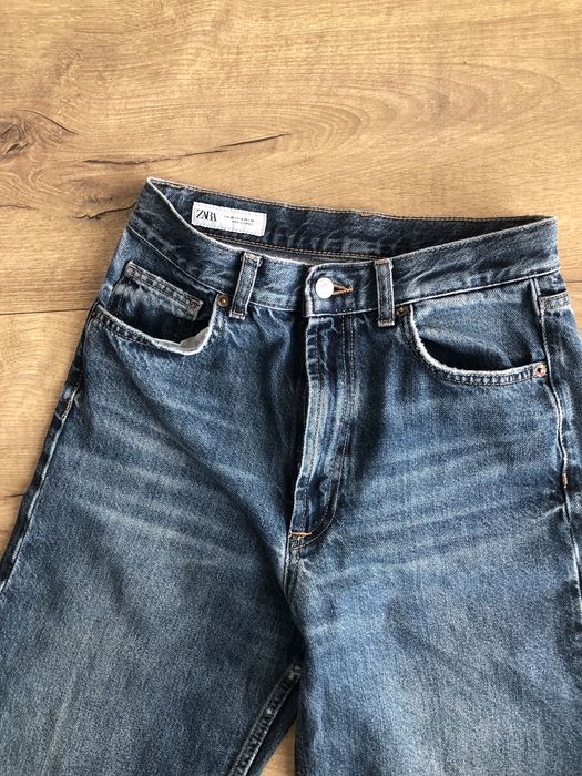 Zara зара дънки с широки крачоли