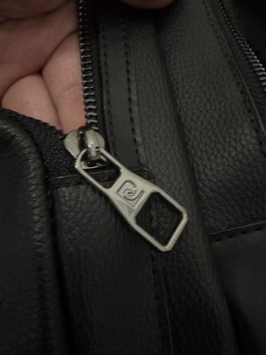 Ghiozdan piele Pierre Cardin Negru 14”