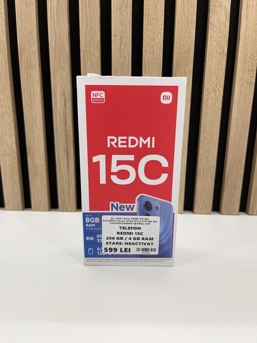 Redmi 15C 256Gb/4Gb Ram NOU! GARANTIE\FACTURA #61235