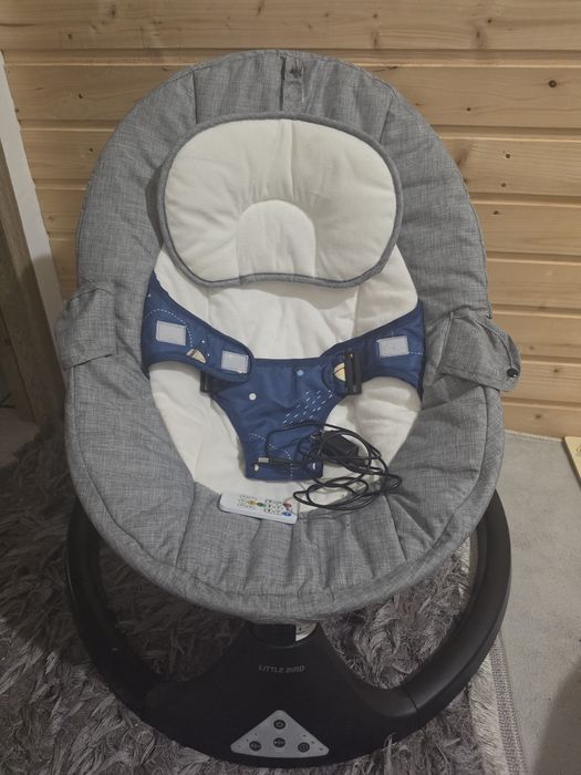 Leagăn / Balansoar electric bebeluși Little Bird (Bluetooth + Telecomandă)
