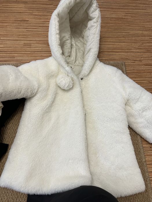 Шуба и пальто белые детские
