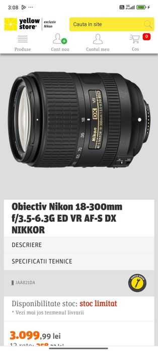 Aparat video/foto Nikon D3200