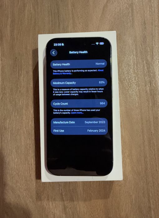 Iphone 15 Pro, 128 gb Natural Titanium, neverlocked