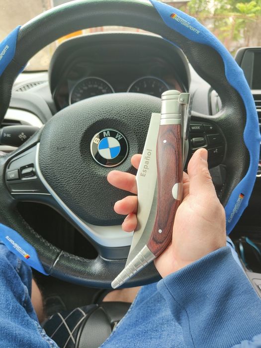 Criket 38cm, mâner lemn ( cuțit spaniol vânătoare pescuit )
