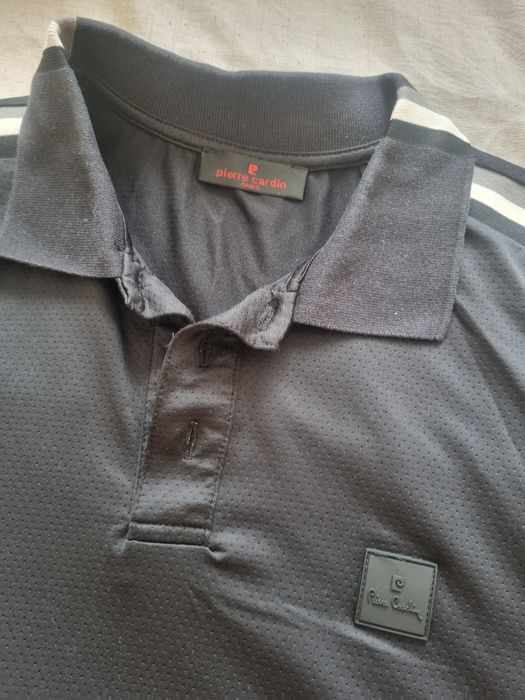 Мъжка къса черна риза Pierre cardin