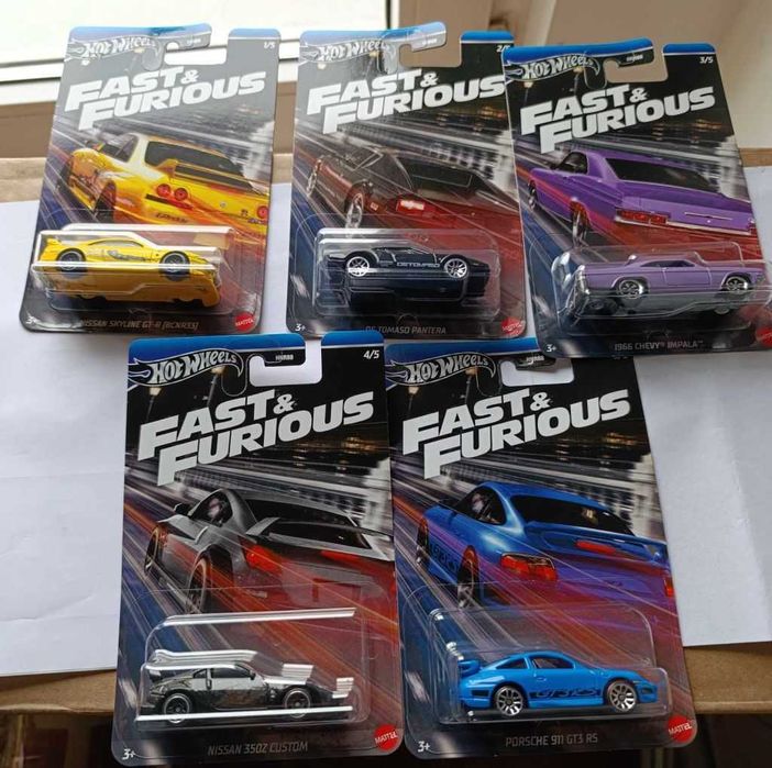 Machete HotWheels - set Fast and Furious Night Racing 2024 carte