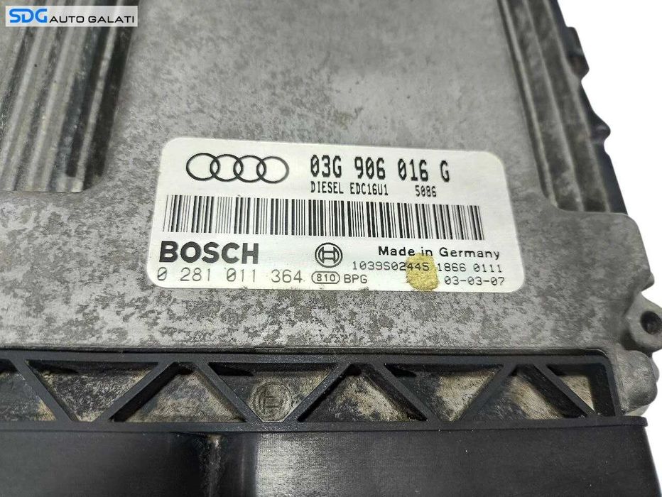 ECU Calculator Motor Bosch Audi A3 8P 2.0 TDI BKD 2004 - 2013 Cod 03G906016G 0281011364 [LS0185] [LS0186]