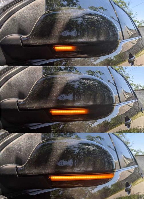 Гаранция! LED Динамични Мигачи за Огледала VW Golf Passat Jetta Skoda