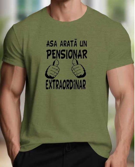 Tricou amuzant „Așa e un pensionar extraordinar”