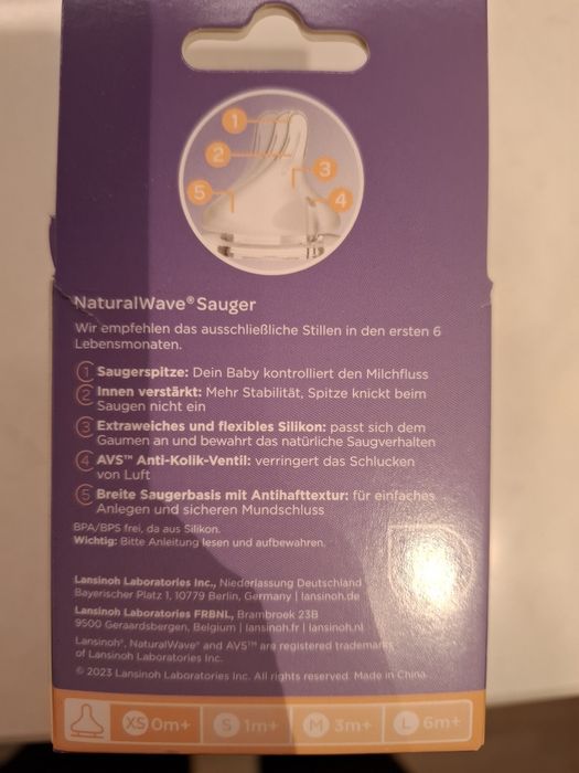 Tetina Philips Avent Natural Response si Tetină din silicon Lansinoh