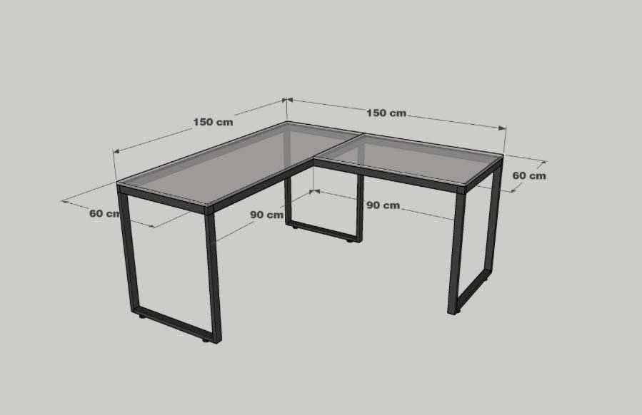 компьютерный стол угловой  loft