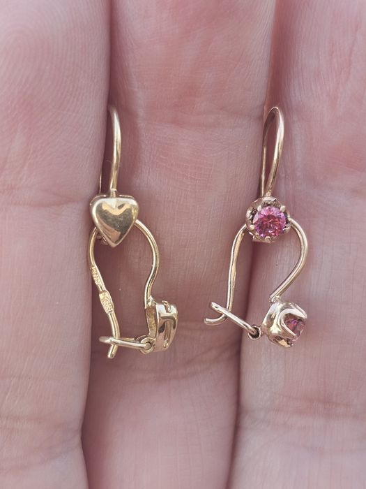 Серьги детские 585 проба