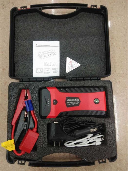 Пусковое зарядное устройство для аккумулятора Авто с фонариком доставк